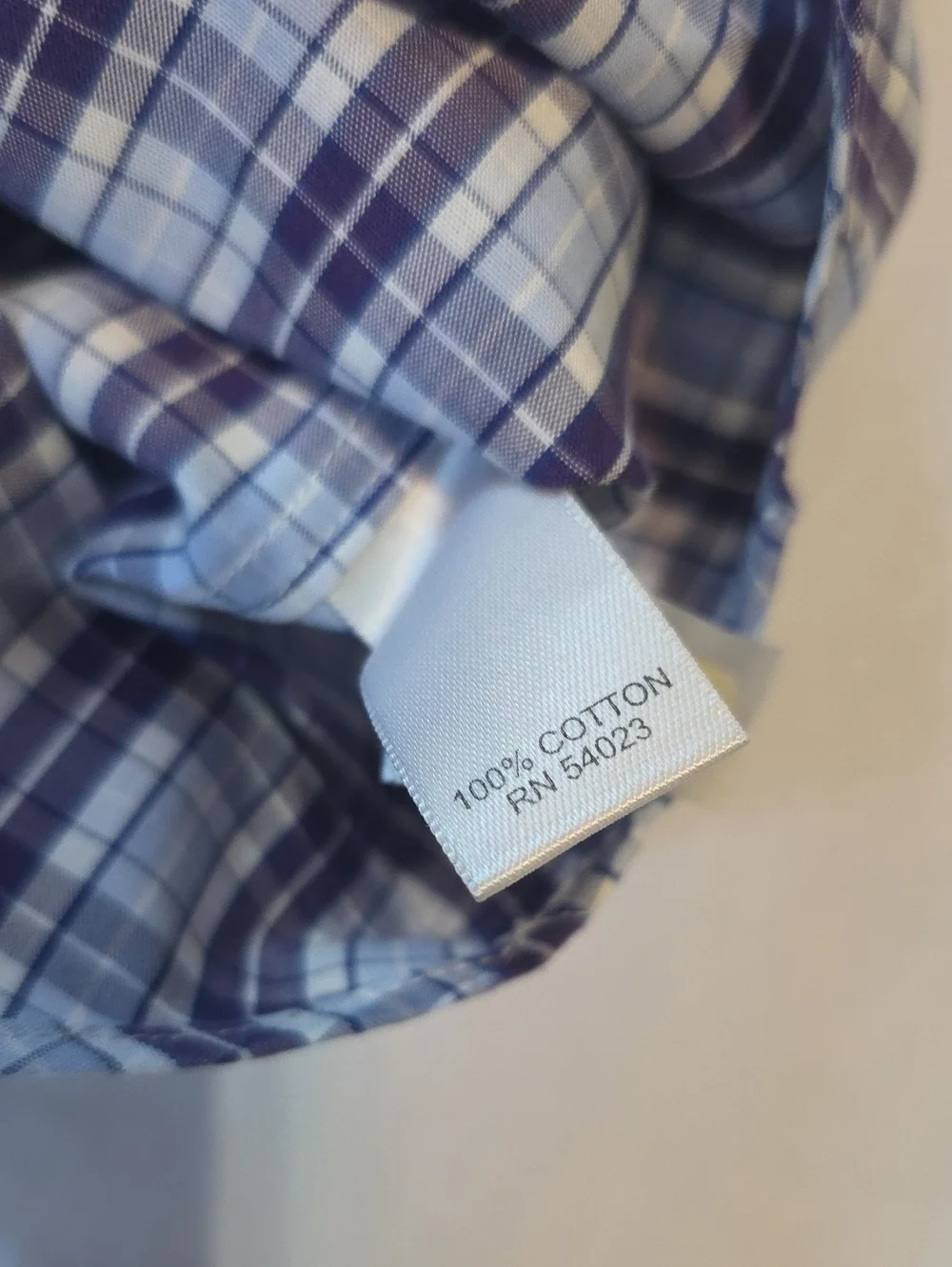 Banana Republic Men's Plaid Button-Down Shirt Blue Purple M